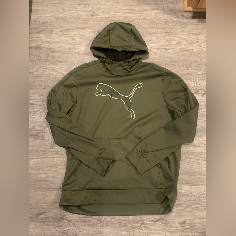 Puma Green Pullover Hoodie Size XXL